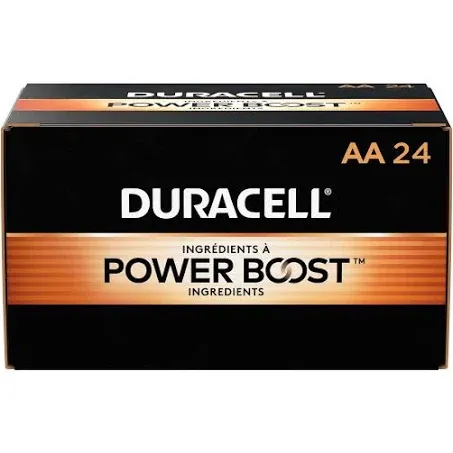 Duracell Coppertop Alkaline AA Batteries, 144-carton