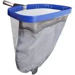 Pool Leaf Rake with Double Layer Deep-Bag, Professional Skimmer Heavy Duty Mesh 