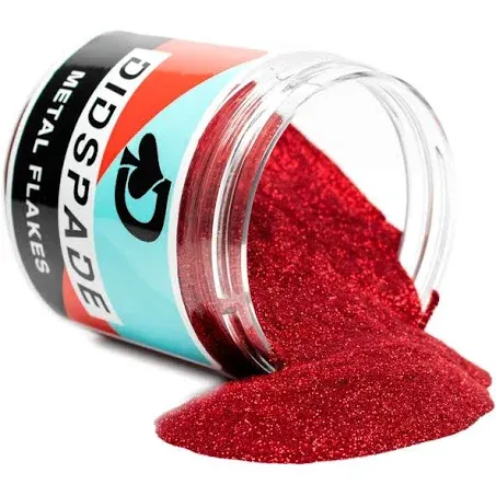 Roulette Red 0.008 Metal Flake - Bright Red Micro Flake for Car Paint - Solvent Resistant Glitter - Auto Flake Paint - 2oz