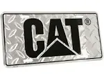 Caterpillar CAT Equipment Aluminum Diamond Plate Novelty License Plate