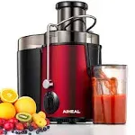 Aiheal Juicer Machines, Centrifugal Juicer Extractor 3 Speeds with 3'' Feed Chute for Whole Fruit and Vegetables, Stainless Steel, Easy to Clean,