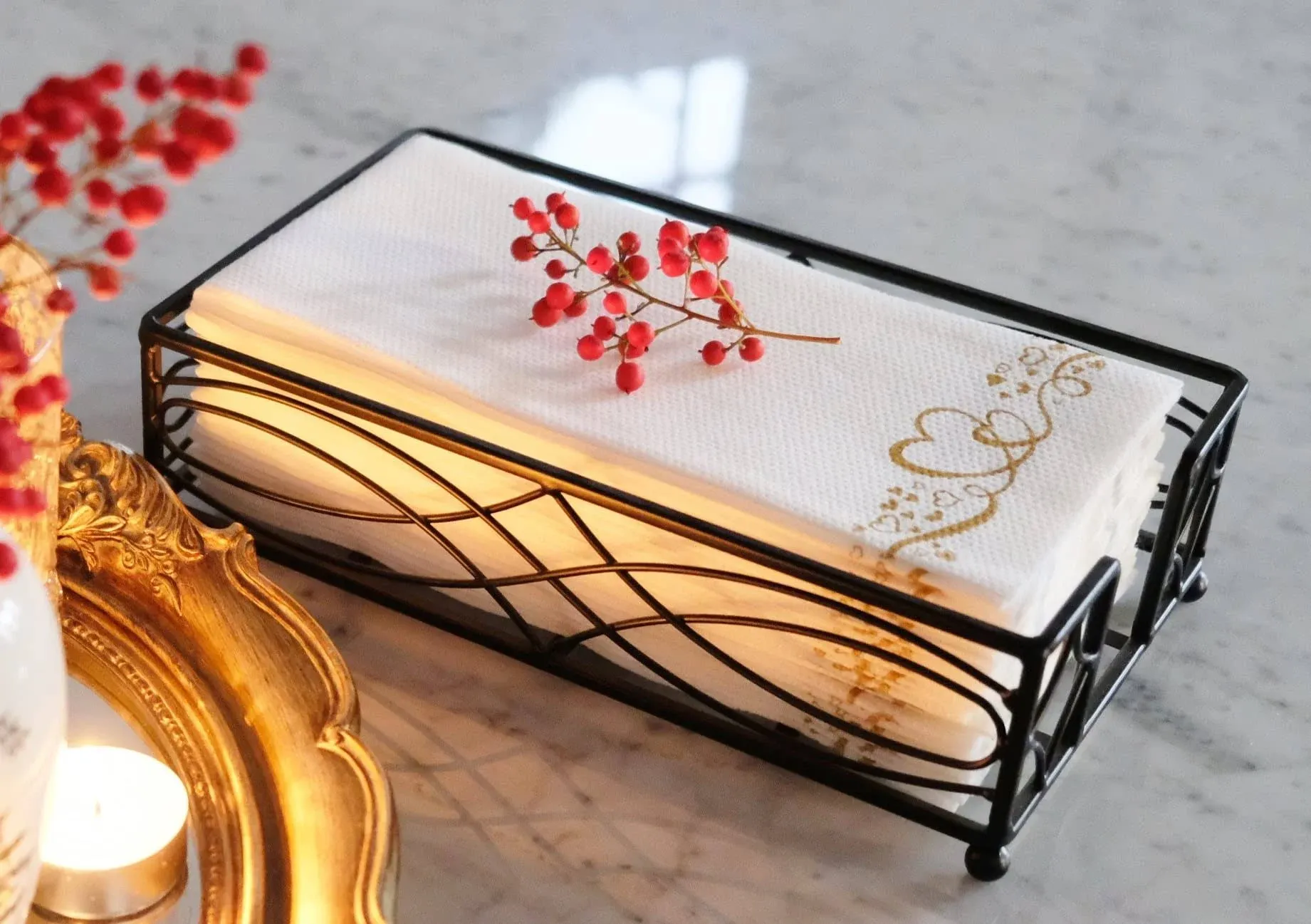 Chez Juju Elegant Sturdy Guest Napkin Holder