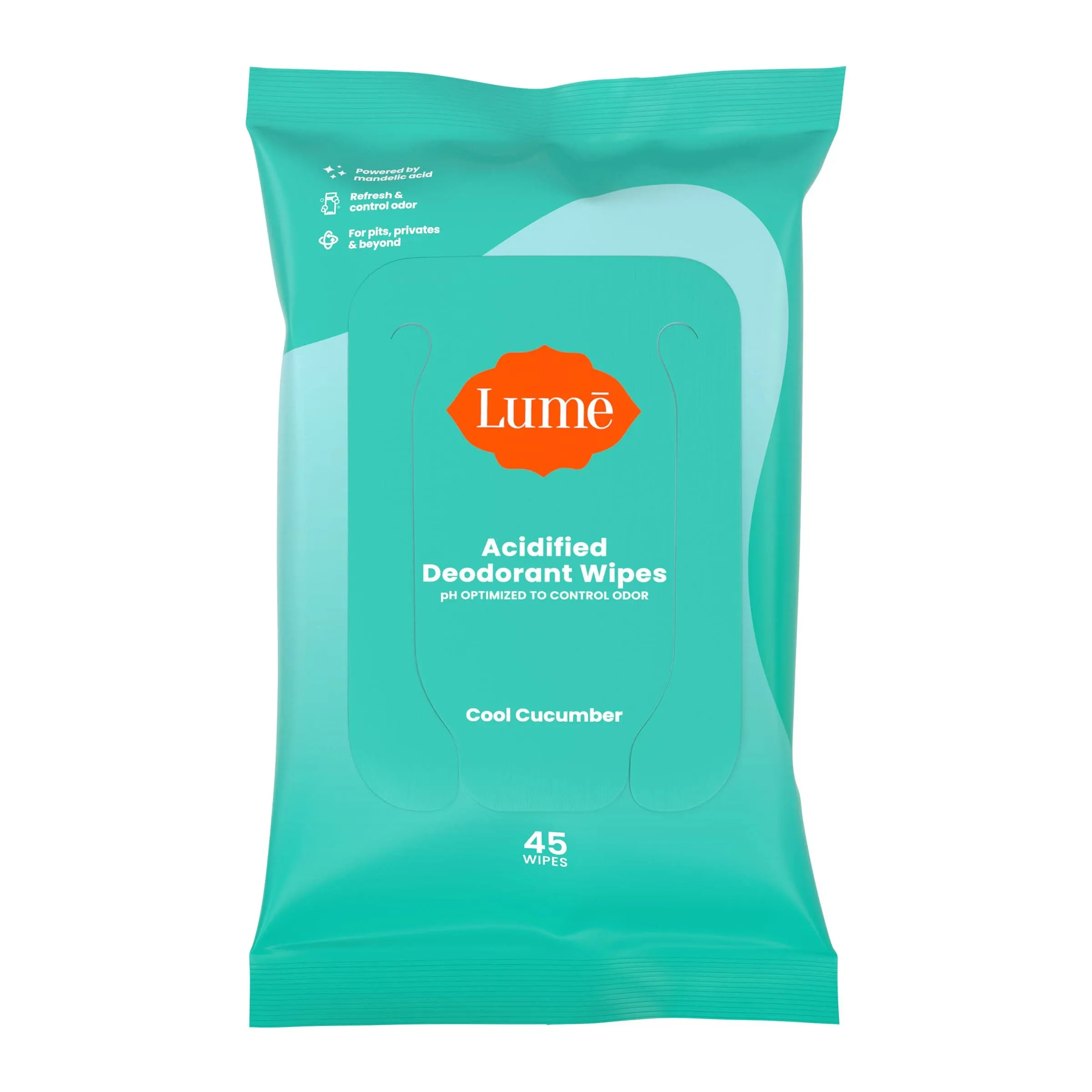 Lume Cool Cucumber Deodorant Wipes