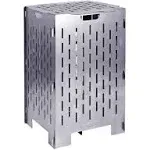 Yard Tuff YTF-202036BC 20 x 20 x 36 inch Steel Burn Cage with Vent Holes, Gray