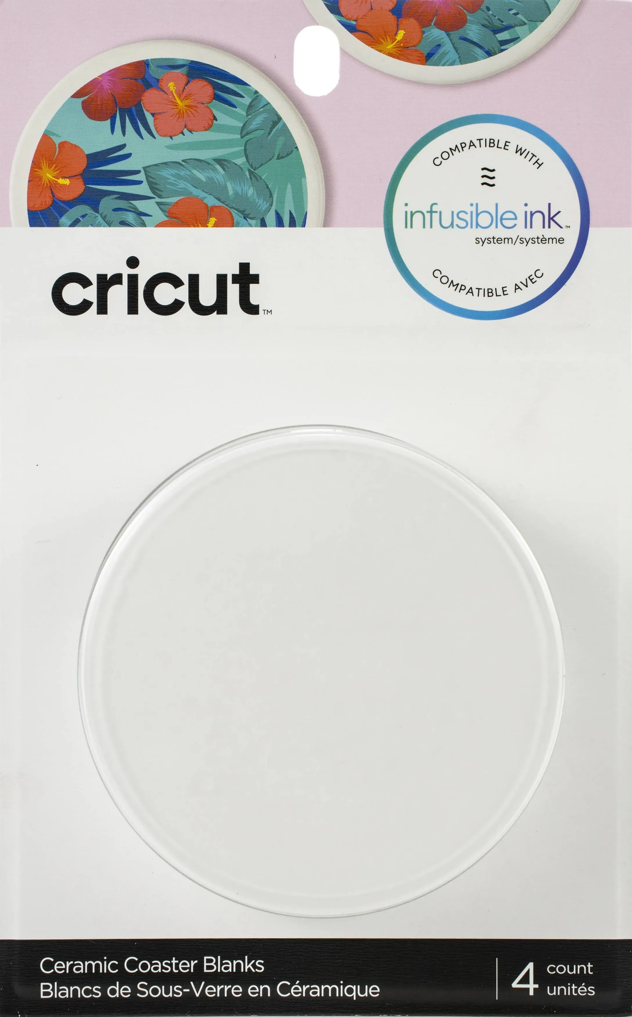 Cricut Coaster Blanks, Ceramic Infusible Ink, White