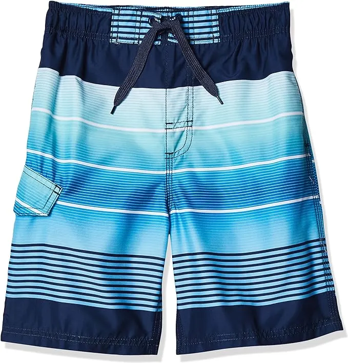 Kanu Surf Boys&#039; Avalon Quick Dry UPF 50+ Beach Swim Trunk, Echelon Navy, 4