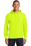 Gildan Mens Heavy Blend Hooded Sweatshirt Safety Greens