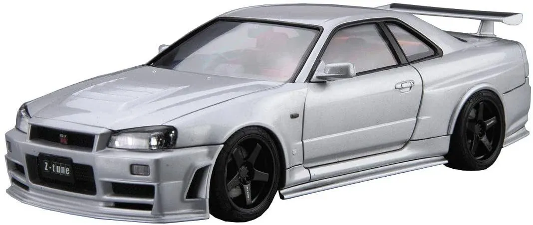 AOSHIMA The Model Car 1/24 Nismo Bnr34 Skyline Gt-R Z-Tune '04 Plastic Model