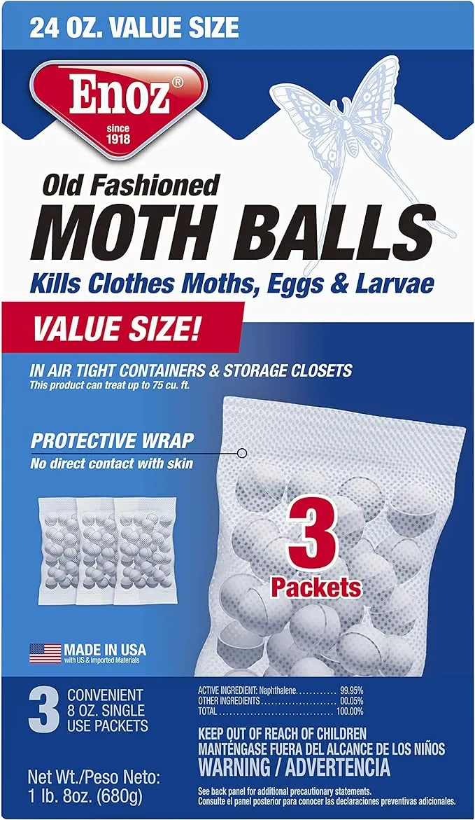 Enoz 32 oz Old Fashioned Moth Balls