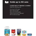 Shelf RELIANCE Cansolidator 60 Can Canned Food & Soda Storage, USA Made (2 Pack)