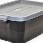 Rubbermaid Roughneck 10 gal. Storage Tote Container in Black (6-pack)