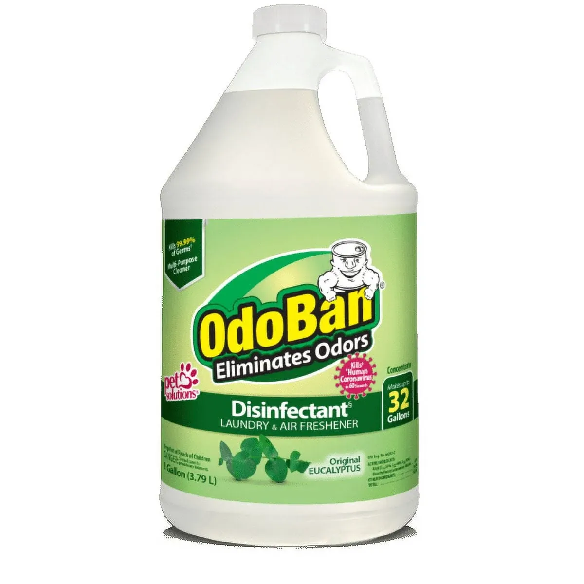 Odoban Ready-to-Use Multi-Surface Floor Cleaner, Powerful Hydrogen Peroxide Formula, 1 Gallon, Scentless