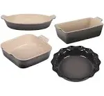 Le Creuset Heritage 4-Piece Stoneware Bakeware Set | Oyster