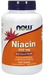 NOW Foods - Niacin Nutritional Health 500 mg. - 250 Tablets