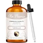 Ola Prima Oils 8oz - Vanilla Essential Oil - 8 Fluid Ounces - Vanilla Therapeutic Essential Oil - Vanilla Oil