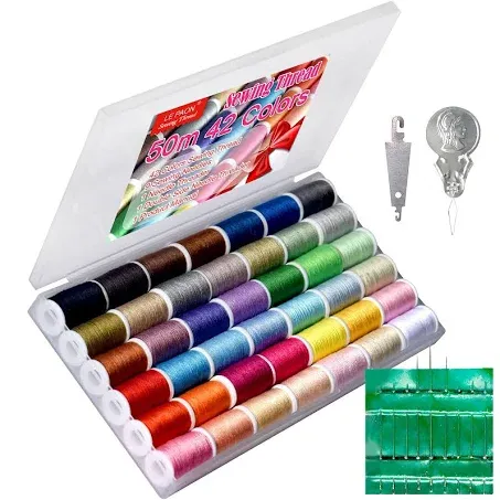 Sewing kit 42 Color Set of Handy Polyester Thread