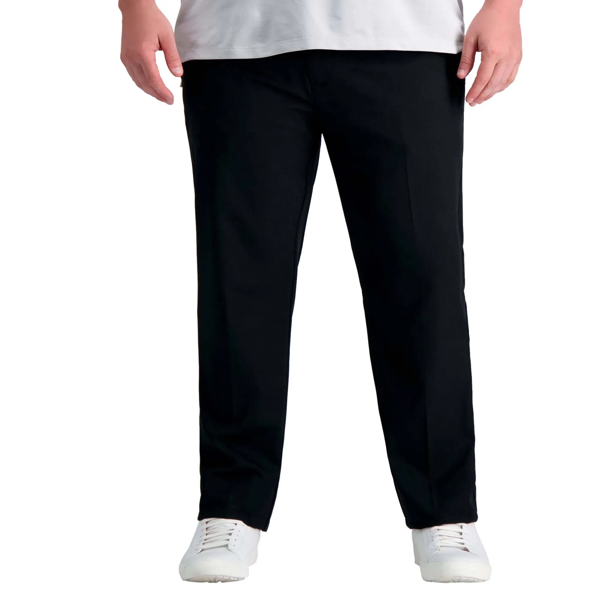 Haggar Big & Tall Cool Right Performance Flex Pant Black