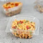 Karat 6oz Pet Plastic Hinged Deli Container - 400 Pcs