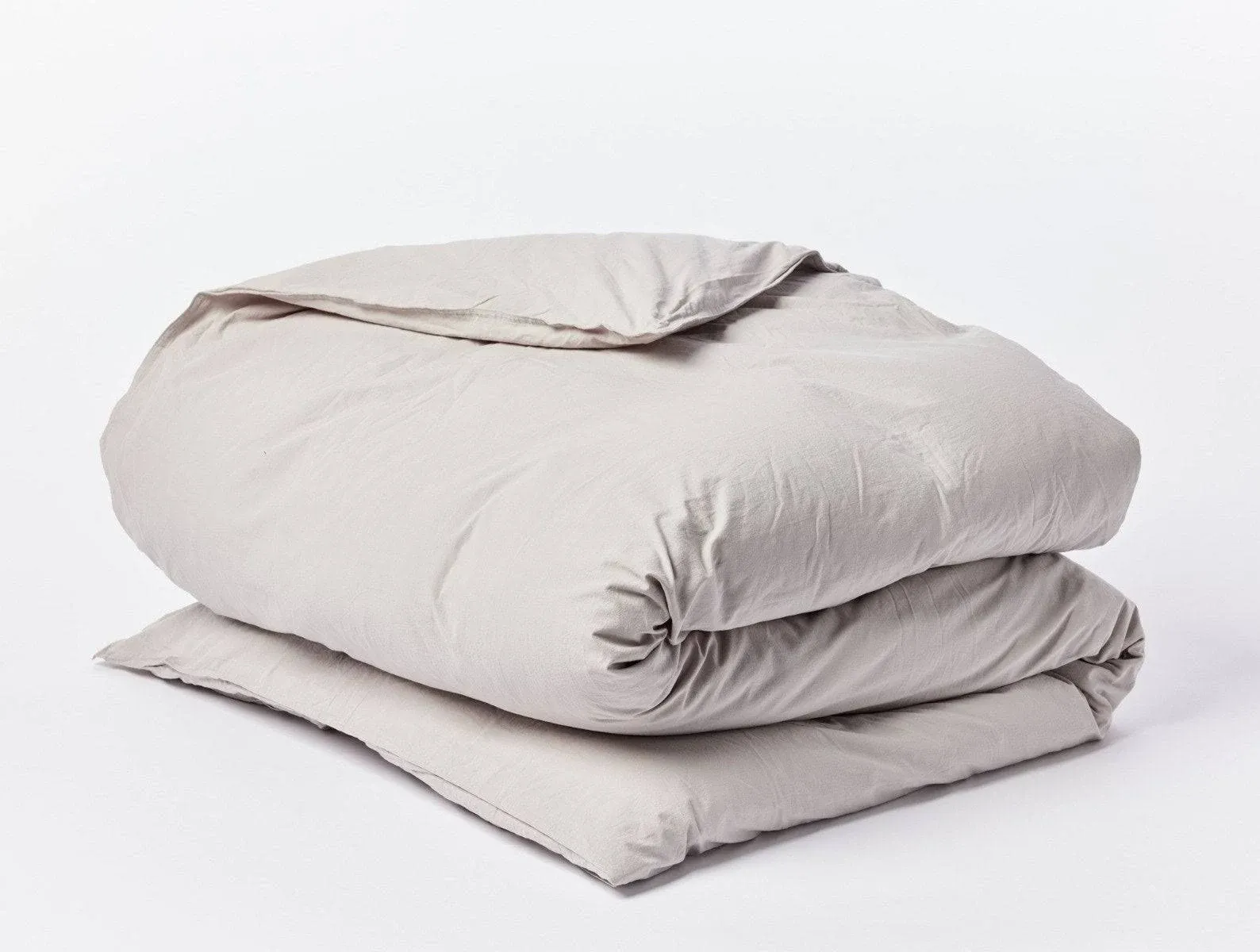 Coyuchi Organic Crinkled Percale Duvet Cover Size: Twin Duvet Cover Color: Steel Blue