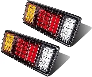 Limicar 40 LED Trailer Tail Lights Kit Waterproof with Reverse Turn Signal Brake ...