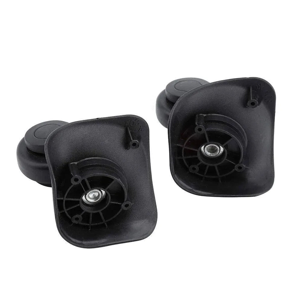 2Pcs PVC Trolley Luggage Spare Wheel Suitcase Swivel Caster Wheels... 