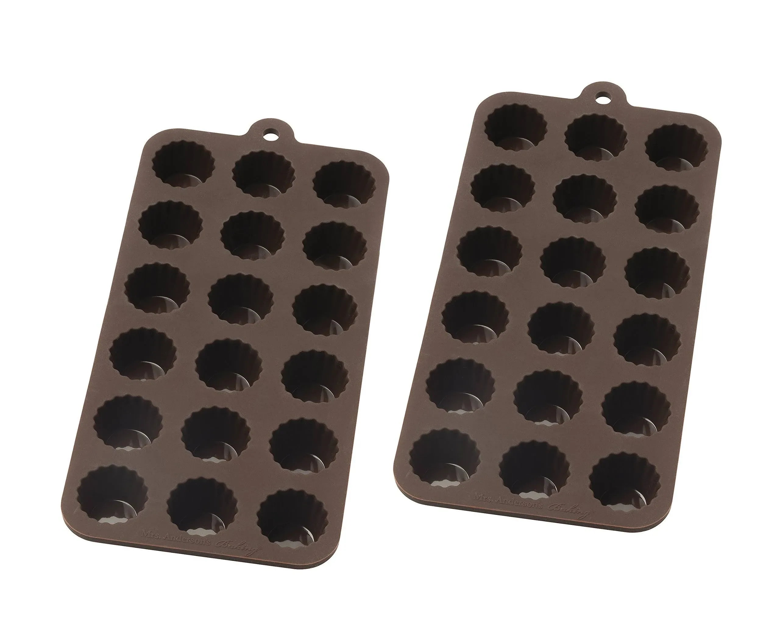 Mrs. Anderson's Baking 43766/2 Cordial Chocolate Mold Set of 2 Brown