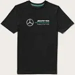 Mercedes T-Shirt, Large Logo, Black, 2022