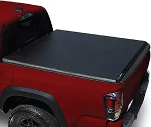 LEER ROLLITUP | Fits 2016-2023 Toyota Tacoma with 5’2" Bed with Track (Short Bed) | Soft Roll Up Truck Bed Tonneau Cover | 4R286 | Low-Profile, Easy 15-Minute Install - Fits Trail Edition (Black)