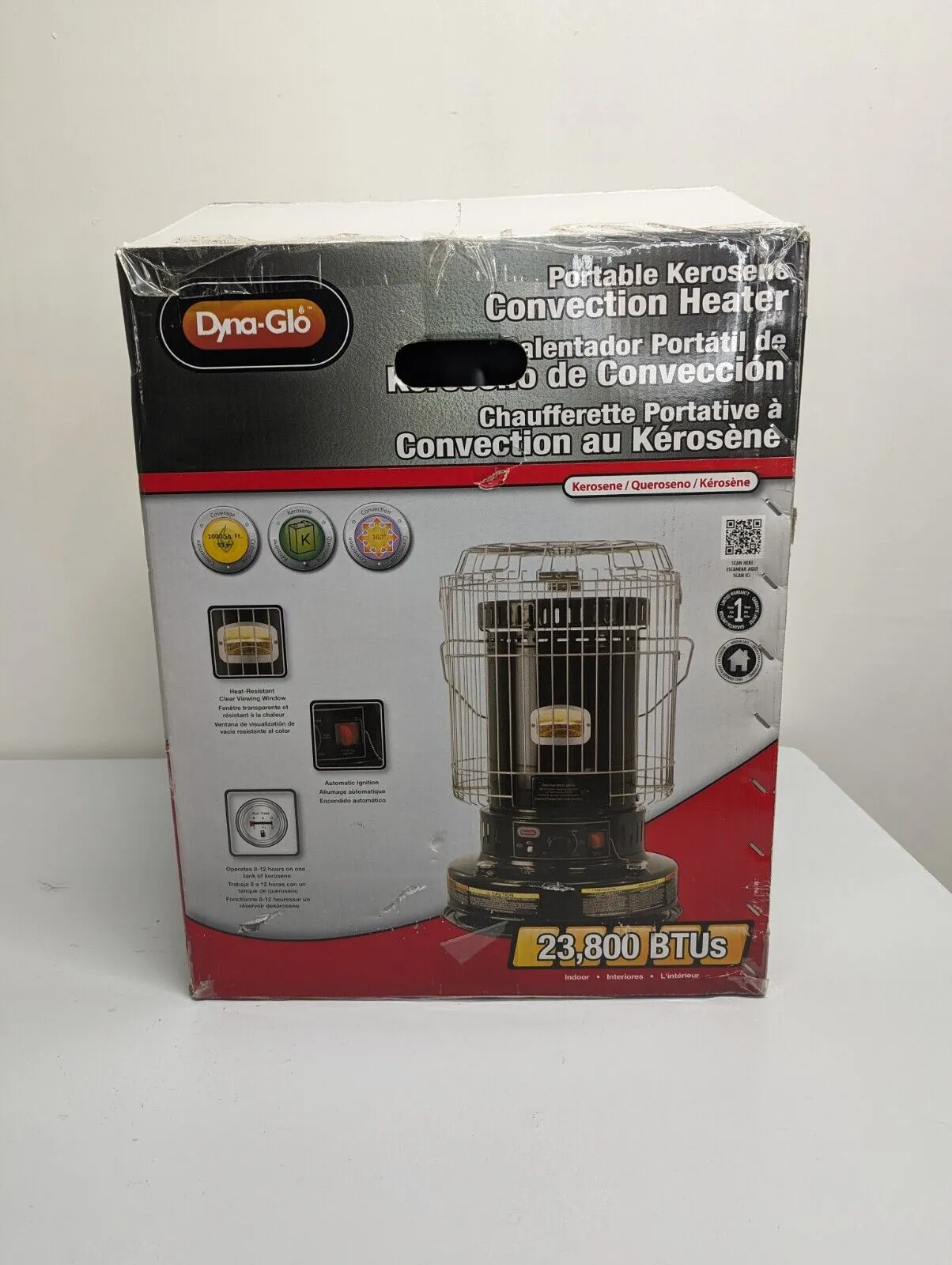 Dyna-Glo WK95C8B 23800BTU Outdoor/Indoor Kerosene Convection Heater