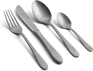 GreenPan Keltum Matte Stainless Steel 4-Piece Place Setting