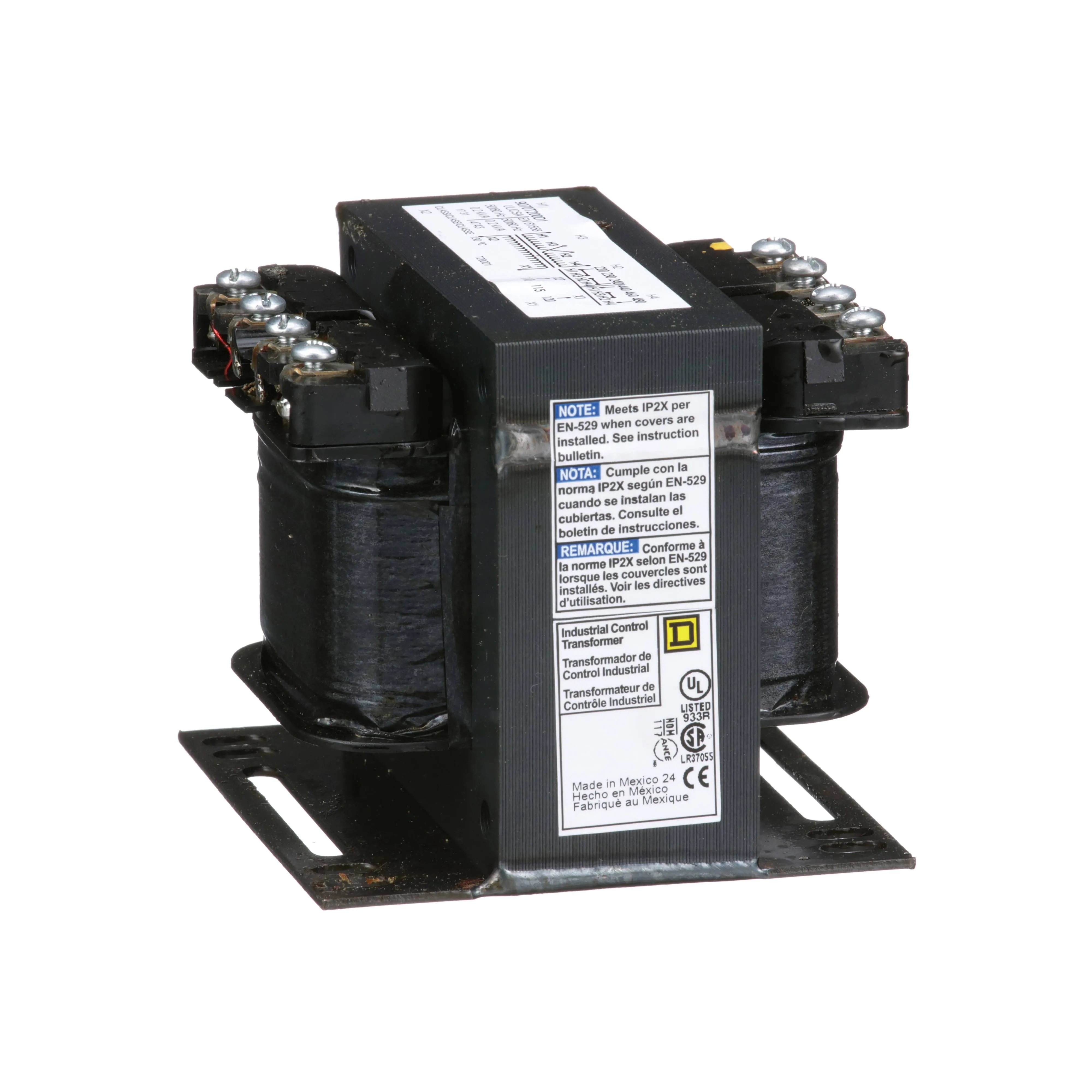 Square D 9070T200D1 Control Transformer 200VA 3.20 in.