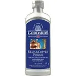 Goddard's Copper & Brass Polish, Copper Cleaner & Brass Cleaner for Long-Lasting Shine, Metal Polish for Pewter, Chrome & More, Metal Polishing Compound (7oz)