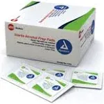 Dynarex Alcohol Prep Pad, Sterile - Medium, 200/Box