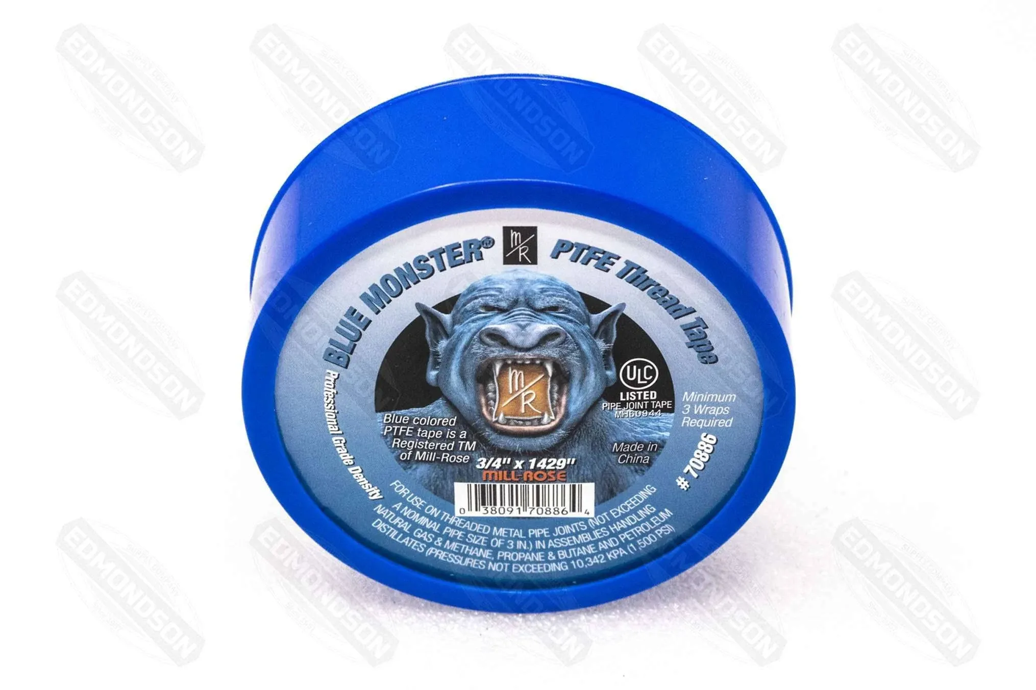 Blue Monster PTFE Thread Seal Tape, 1/2" x 1429"