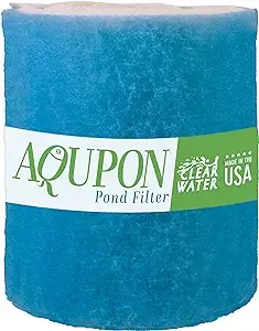 Koi Pond Filter Media Pad - Cut to Fit Roll (Dye-Free/Blue Bonded) - 1.25 Inch Thickness (10 ft, Blue)