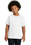 Gildan Heavy Cotton Youth T-Shirt - S / White