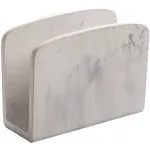 Bino Napkin Holder, Matte Marble - Napkin Holders for Tables Napkin Holders for Kitchen Napkin Holder Marble Napkin Holder, Other