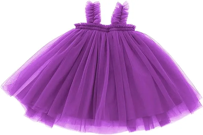 LYXIOF Baby Girls Toddler Tutu Dress Long Sleeve/Sleeveless Princess Infant Tulle ...