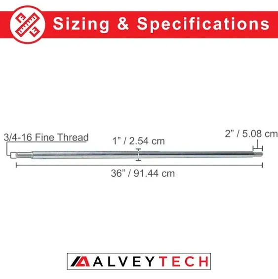 40" x 1" Axle Rod for Go-Karts