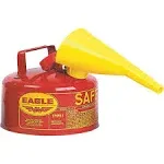 1 gal. Red Type I Safety Can w/Funnel - Model UI-10-FS