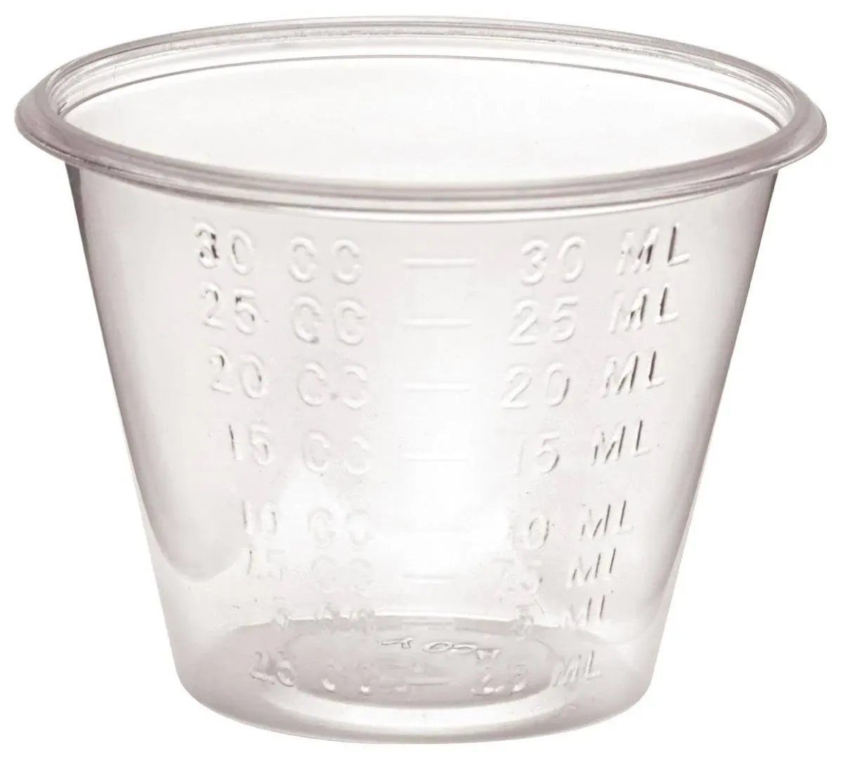 Medline DYND90000 Non-Sterile Graduated Plastic Medicine Cups 1 oz -