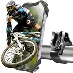 ORIbox Detachable Bike Phone Holder, Universal Bicycle Motorcycle Cell Phone Mount, 360 Rotatable Adjustable Bike Phone Mount Compatible for 4" to 6.