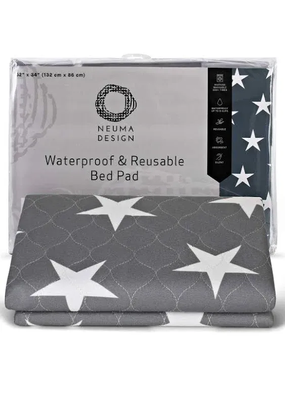 Bed Pad for Incontinence Reusable 52” x 34” - Large Washable Waterproof Mattress Protector for Seniors, Bedwetting Kids, Hospitals, Pets (1 Pack)