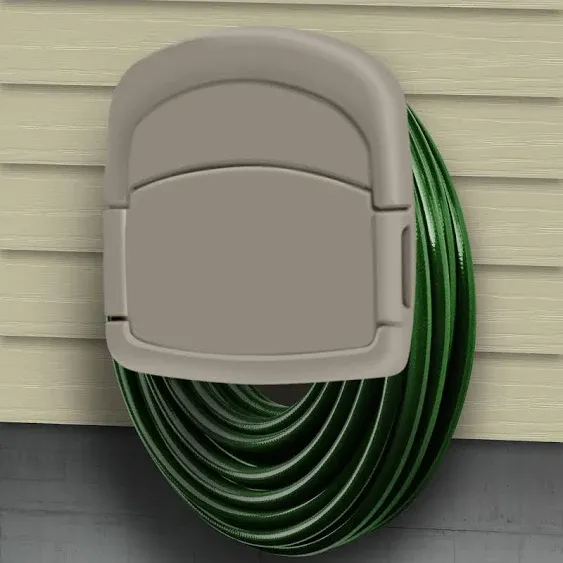 Hastings Home Wall Mounted Garden Hose Holder Plastic 5.8-ft Wall-mount Hose Reel Lowes.com