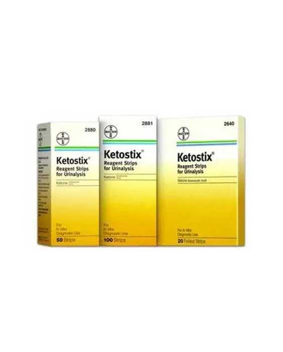 Ketostix Reagent Strips for Urinalysis Ketone Test 50