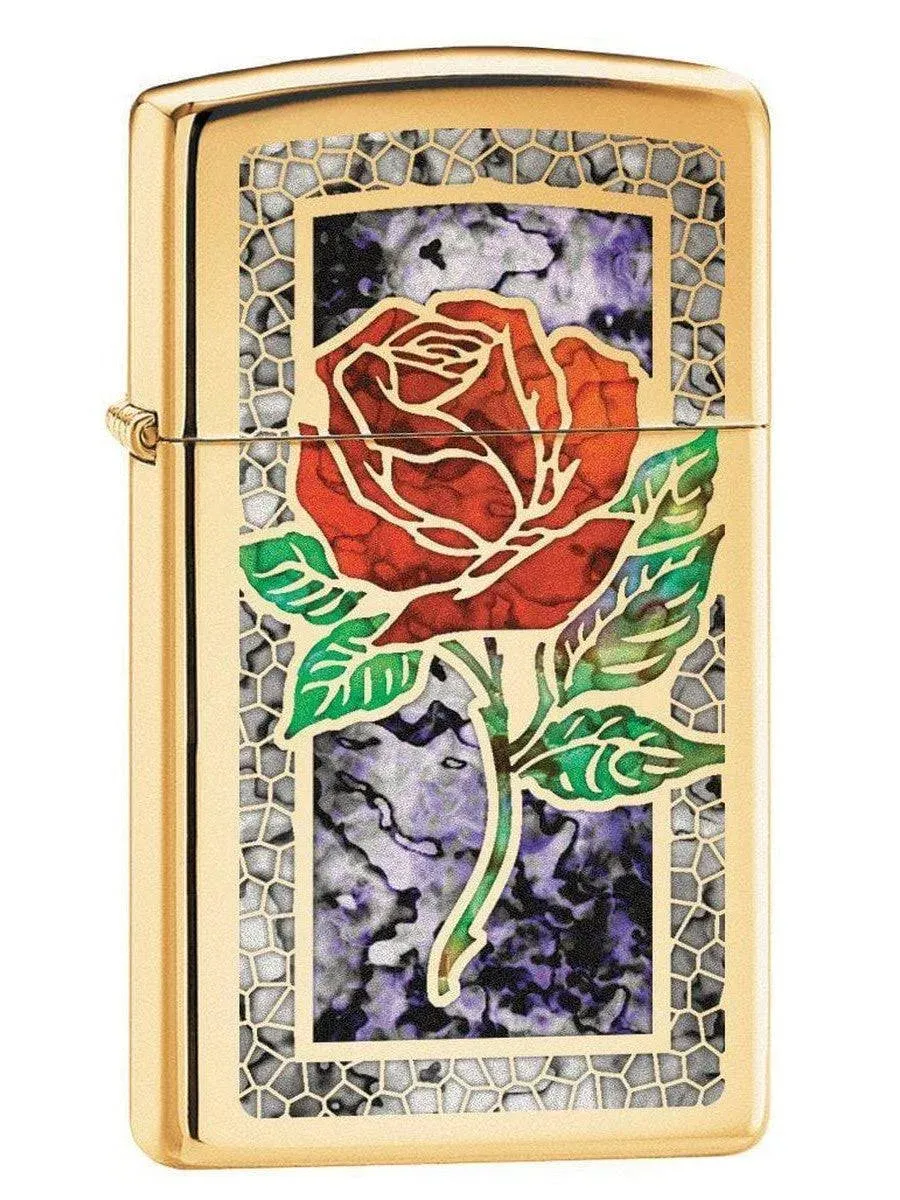 Zippo Slim Fusion Rose Lighter