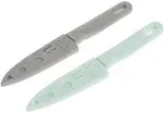 Tovolo Warm Gray/Mint Plastic/Stainless Steel Pairing Knives