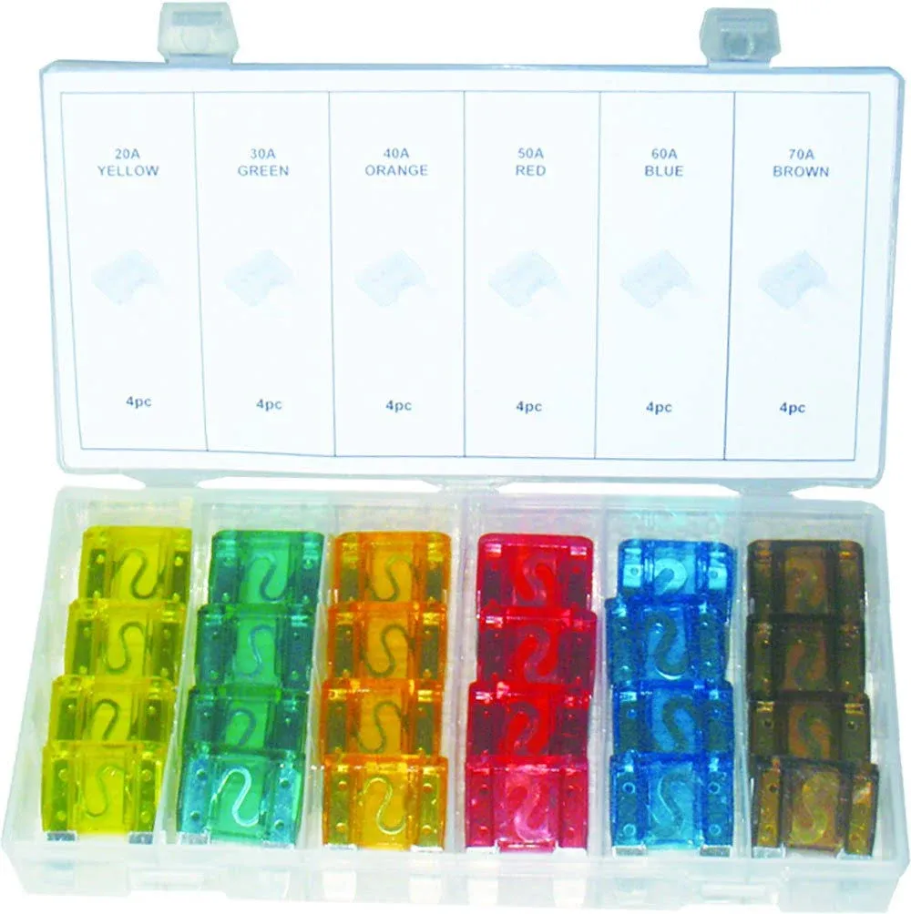 Swordfish 51120 ATX Maxi Blade Fuse Assortment, 24 Piece