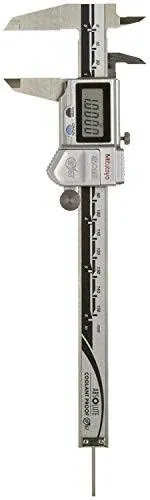 Mitutoyo Absolute 500-768-20 Caliper, DIGIMATIC, 0-6", IP67, .0005"/0.01MM, NO SPC, Round Depth-BAR