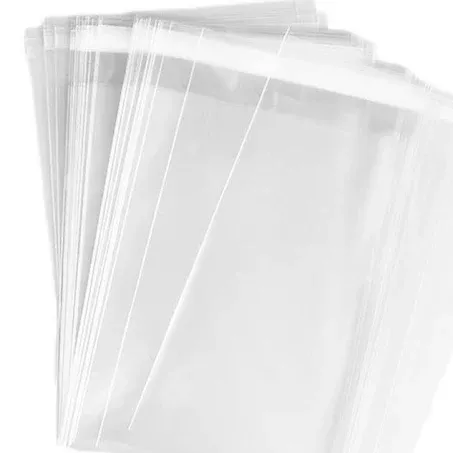 4&quot; x 6&quot; Crystal Clear Bags with Self Adhesive Flap Cellophane Bags 100 Count Good for Bakery, Candle, Soap, Cookie Poly Bags